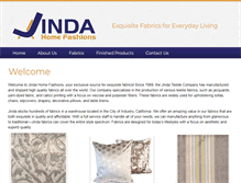 Tablet Screenshot of jindahomefashions.com